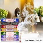 Satya Incense Gift Set: Nag Champa, Dragon's Blood, Sandalwood, Patchouli & Lavender for Positive Vibes - 15g - Image 2