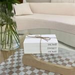 Decorative White Faux Books for Home Decor with Rustic Farmhouse Style & 52in Wood Bead Garland - Image 6