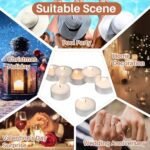 Unscented Tealight Candles – Mini Votive Tea Lights with Cotton Wick for Home, Weddings, and Events - Image 6