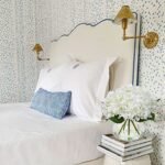 Hollyone White Hydrangea Artificial Flowers in Glass Vase with Faux Water for Home Decor. - Image 7