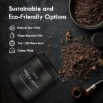 Men's Scented Candle Set | Aromatherapy Gift Pack - 4 Soy Candles in Leather, Smoke, Vanilla, Oak & Lavender - Image 3