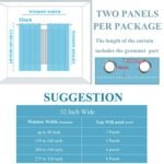 Estelar Navy Blue & Grey Blackout Curtains, 84" Long Grommet Drapes, Thermal Insulated, Room Darkening, Set of 2 Panels (52Wx84L) - Image 9