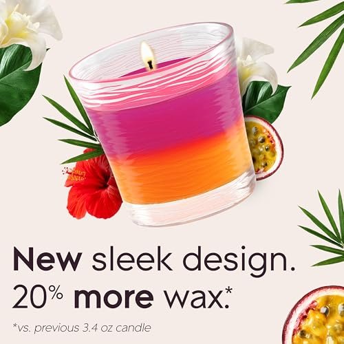 51NPZFVCG-L._SL500_.jpg Glade 1-Wick Scented Candle Jar, 2-in-1 Hawaiian Breeze & Vanilla Passion Fruit, Essential Oil Air Freshener, 4.08 Oz, Pack of 2. - Image 2
