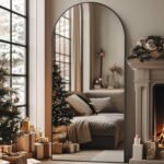Oversized Arched Full-Length Mirror 76"x34" – Tall Standing & Hanging Body Mirror in Black Aluminum Frame for Bedroom & Living Room. - Image 2