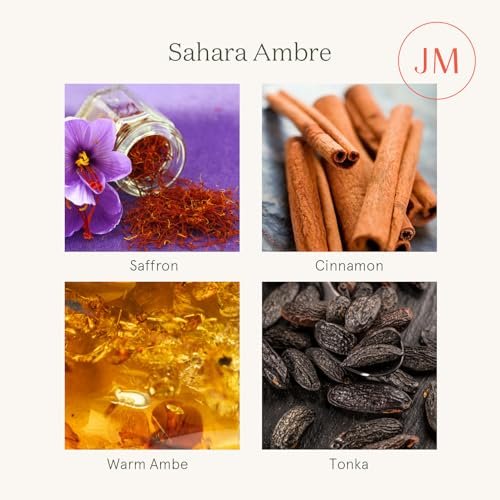 51XgcfNcTLL._SL500_.jpg LA Jolie Muse Sahara Amber Candles: Luxury Scented Soy Candles in Glass Jars, Perfect Gifts for Men & Women, 75-Hour Burn Time, 10 oz. - Image 4