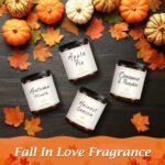 Autumn Candle Set | 4 Pack Scented Soy Candles - Perfect Gifts for Home & Loved Ones (Apple Pie, Cinnamon, Harvest, Wreath) - Image 3