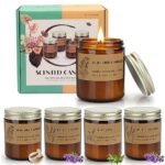Aromatherapy Candle Gift Set: 4 Amber Jar Candles for Stress Relief, Meditation, Yoga & Spa - Perfect for Women! - Image 8