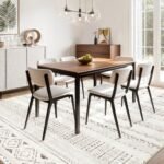 5x7 Soft Machine Washable Boho Moroccan Rug: Non-Slip Neutral Carpet for Living Room & Dining Room - Image 8