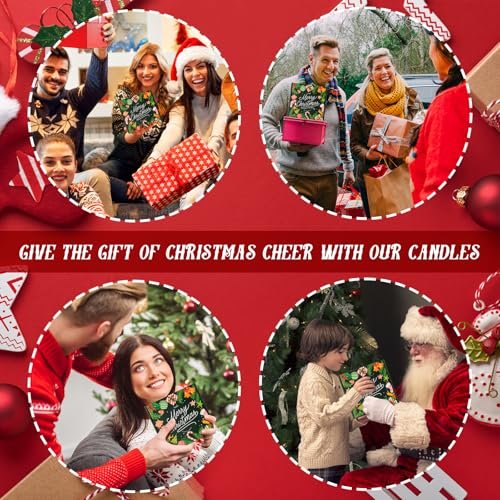 51dZ4Tw-ePL._SL500_.jpg 4-Pack Christmas Candle Set | Scented Soy Candles - Holiday Gifts for Men & Women - Scents of Tree, Spice, Cookies, and EVE - Image 7
