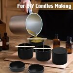 24-Pack 8oz Black Candle Tins with Lids for Candle Making - Premium Matte Containers for Small Businesses. - Image 4