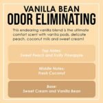 Vanilla Bean Scented Candle: Eliminates 95% of Pet, Smoke, and Food Odors - 80-Hour Burn - 12 oz Premium Soy Blend - Image 4