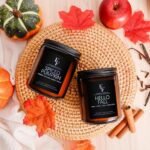 Scented Candle Set - 4 Natural Soy Wax Candles: Spice, Vanilla Cupcake, Apple Wreath, Hello Fall - Perfect Holiday Gift for Men & Women. - Image 7