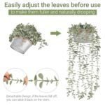Mkono Faux Eucalyptus Plants in Rustic Galvanized Pots for Home Decor - Indoor Greenery for Living Room, Office, or Bathroom. - Image 6