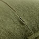 Hckot 18x18 Farmhouse Ramie Throw Pillow Covers - Neutral Green Boho Accent Pillows for Sofa & Living Room Decor. - Image 5