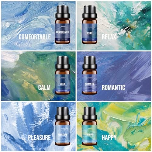 51mIE6LgyeL._SL500_.jpg FUHITIM Fragrance Oil Relax Set: 6 x 10ML Essential Oils for Home Diffusers & Candle Making - Image 2
