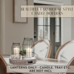Set of 2 Rustic Farmhouse Lanterns - Stylish Decor for Living Room, Fireplace, or Dining Room - Image 4