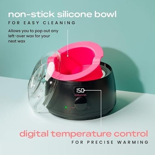 51ouBM19pBL._SL500_.jpg KoluaWax Premium Women's Waxing Kit - Hot Melt Hard Wax Warmer for Hair Removal (4 Beads, Accessories) - Image 5