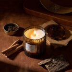 LA Jolie Muse Sahara Amber Candles: Luxury Scented Soy Candles in Glass Jars, Perfect Gifts for Men & Women, 75-Hour Burn Time, 10 oz. - Image 2