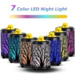 Leyoue Electric Wax Melt Warmer with PTC Heating & 7-Color LED Light - Ideal for Home, Office, Gifts (Black Forest) - Image 2