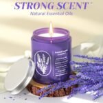 WarmEmbrace Lavender Candle, 7.6 oz Purple Jar, Natural Fragrance for Women, 40-Hour Burn – Perfect Gift! - Image 4