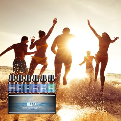 51sl3xlQueL._SL500_.jpg FUHITIM Fragrance Oil Relax Set: 6 x 10ML Essential Oils for Home Diffusers & Candle Making - Image 6