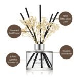 COCODOR White Jasmine Reed Diffuser Set 6.7oz - Home Fragrance with Sticks for Bathroom Decor - Image 3
