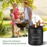Eucalyptus Candle | 7oz Natural Soy Scented Candles for Home & Outdoor | 50 Hours Burn Time - Image 3