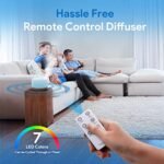 ASAKUKI 500ml Essential Oil Diffuser with Remote Control – 5-in-1 Ultrasonic Aromatherapy Humidifier, Timer & Auto-Off. - Image 5