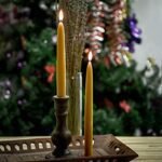 Natural Beeswax Taper Candles by DEYBBY – Smokeless, Dripless, Long-Lasting, Non-Toxic, 8-inch, 6-Pack. - Image 4