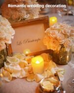 SHYMERY 24-Pack Flameless Votive Candles - 200+ Hour Battery-Operated LED Tea Lights in Warm White for Weddings, Halloween, and Christmas Decor (1.5" x 1.7") - Image 2