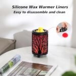 Leyoue Electric Wax Melt Warmer with PTC Heating & 7-Color LED Light - Ideal for Home, Office, Gifts (Black Forest) - Image 6