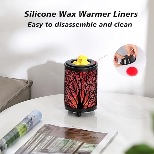 51yNdH7YMQL._SL500_.jpg Leyoue Electric Wax Melt Warmer with PTC Heating & 7-Color LED Light - Ideal for Home, Office, Gifts (Black Forest) - Image 6