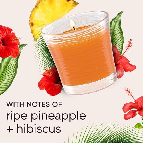 51yWmJsNnML._SL500_.jpg Glade 1-Wick Hawaiian Breeze Scented Candle Jar, 4.08 Oz, 2-Pack, Infused with Essential Oils - Image 5