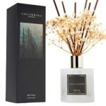 Cocorrína Reed Diffuser Sets, 6.7 oz. Black Forest Diffuser with Sticks Home Fragrance Reed Diffuser for Bathroom Shelf Decor
