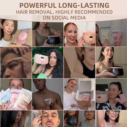 51zKnJXQPsL._SL500_.jpg KOTAMU Pink Wax Kit: Hot Wax Warmer for Hair Removal, Ideal for Face, Body & Sensitive Skin. - Image 9