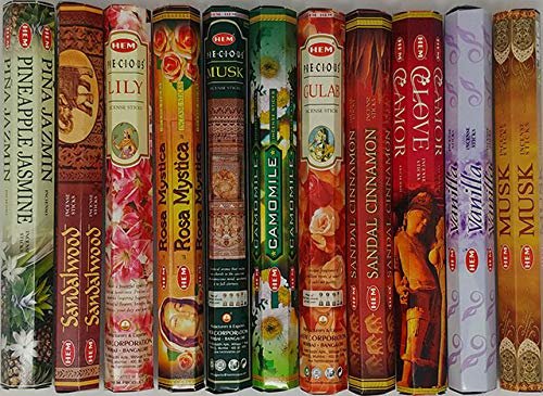 61WpXPql4VL._SL500_.jpg Hem Incense Variety Pack - 12 Boxes, 20 Sticks Each, 240 Total - 45+ Minute Burn Time, 240g - Image 2