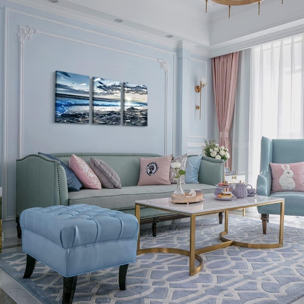 Our Review: Serene Blue ⁣Beach Canvas Art for Home Decor
