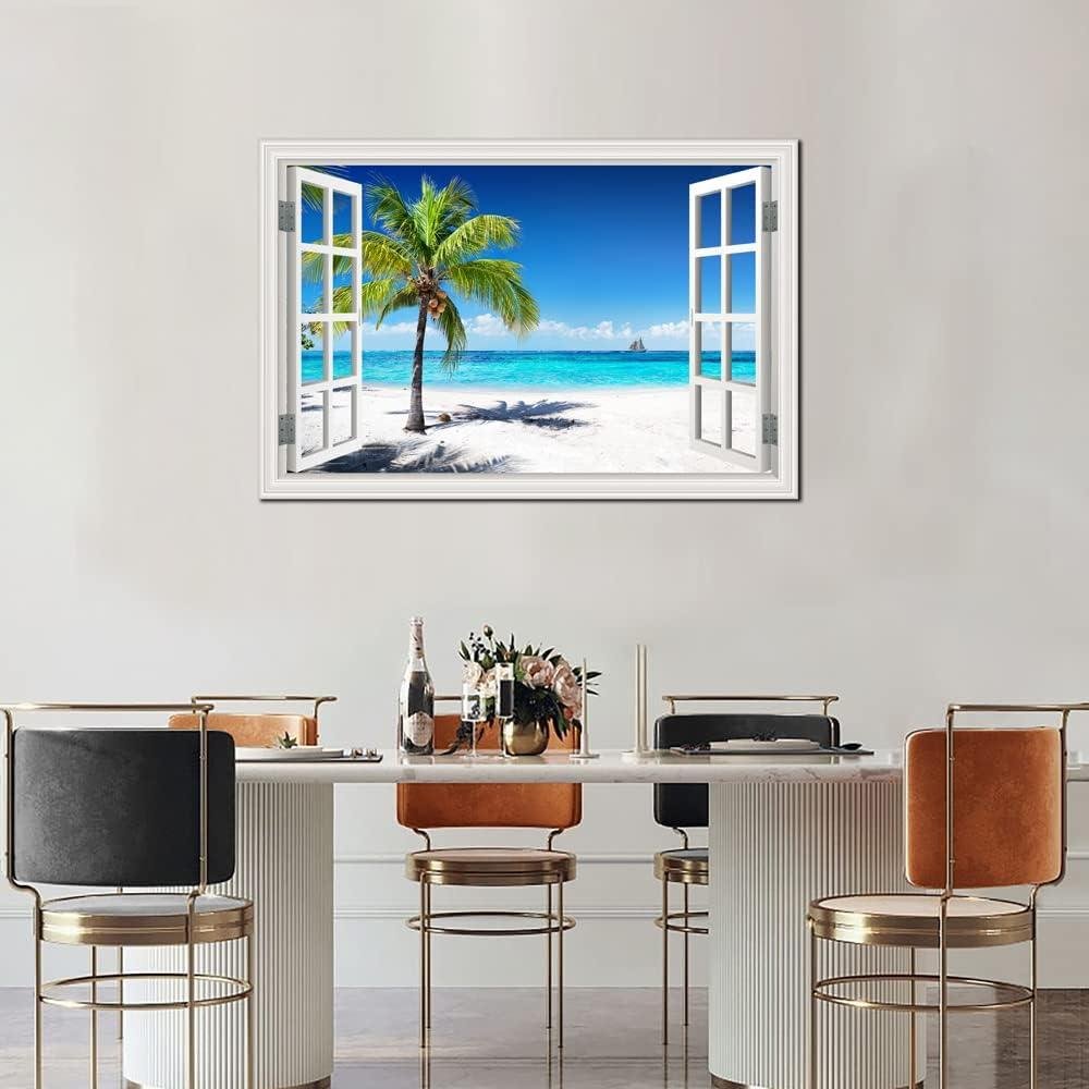 Our Beach Paradise: Transforming Spaces with Window-Style Ocean Art