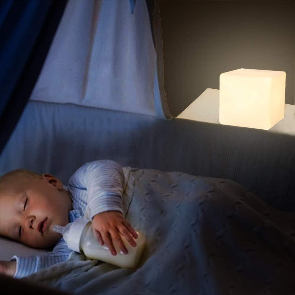 Our Review: Mr.go 4-inch LED Cube night light's Colorful Glow