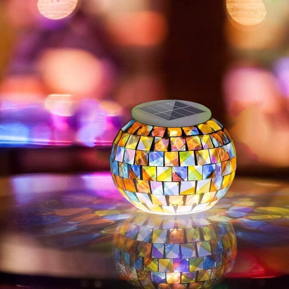 Our Review: Aukora Solar Mosaic Glass Ball Lights for Home & Garden