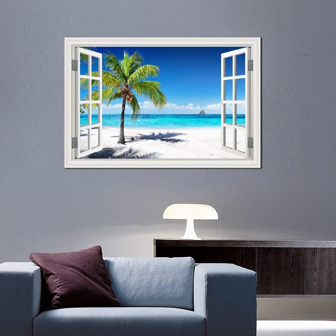 Our Beach Paradise: Transforming Spaces with Window-Style Ocean Art