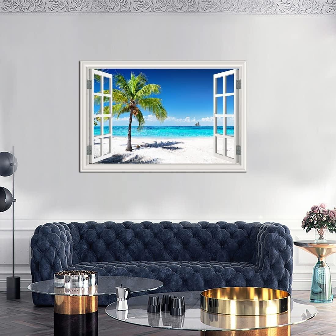 Our Beach Paradise: Transforming Spaces with Window-Style Ocean Art