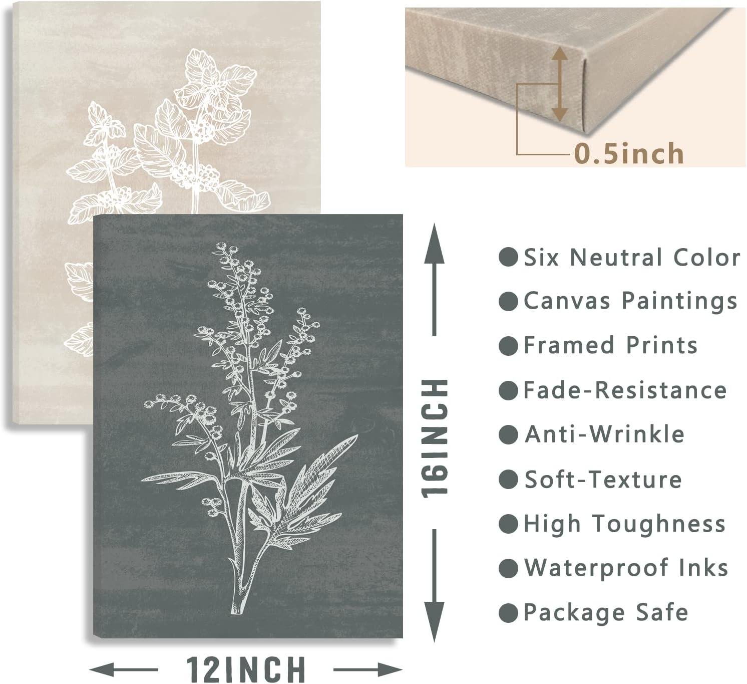 We Elevate Any Space with BINCUE Botanical Canvas Art