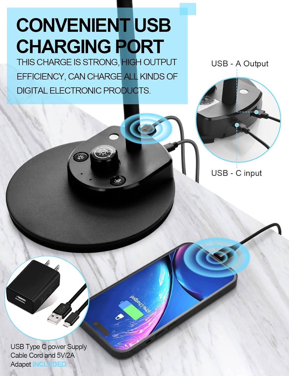 Why We Love the BOHON LED Desk Lamp with USB Charging Port