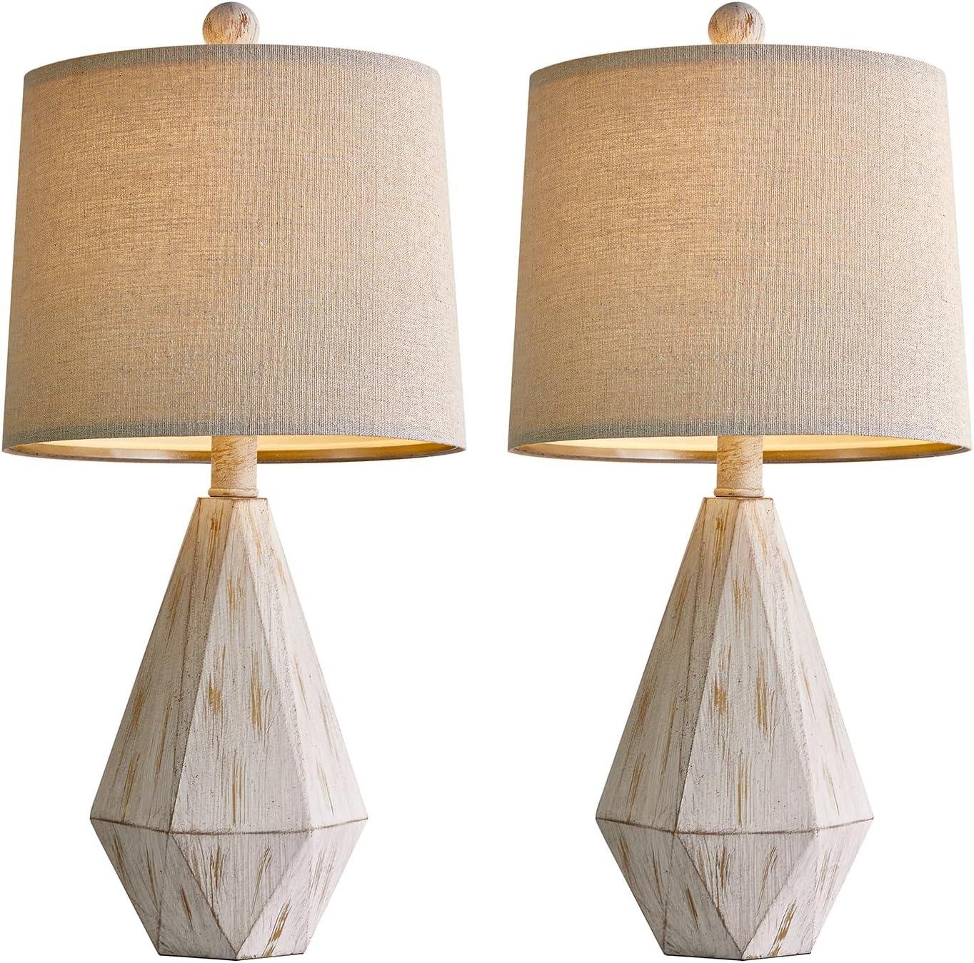 Our Thoughtful Review: PoKat Rustic Table Lamp Set for Cozy Spaces