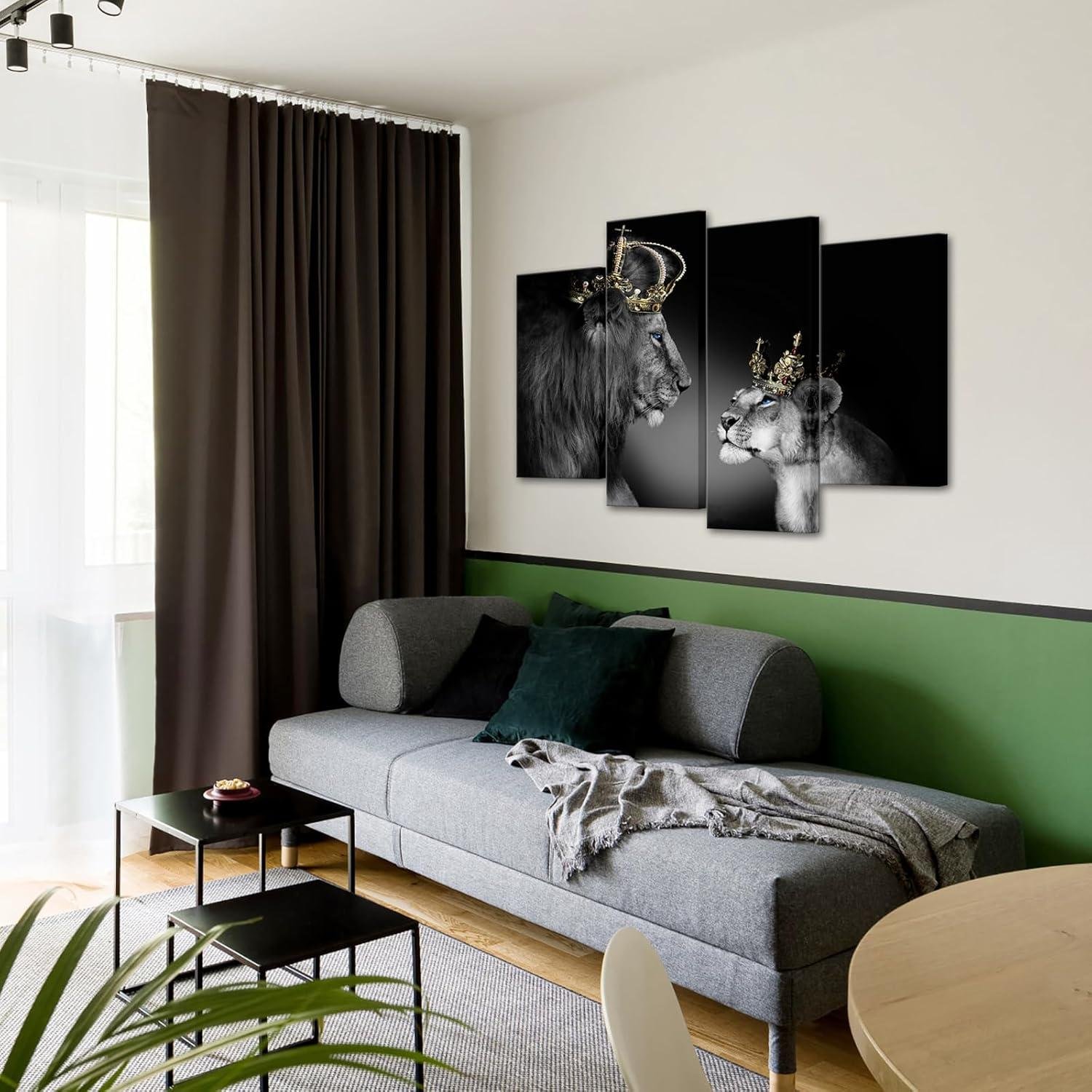 Majestic Royalty: Our ⁣review of ⁣the Lion King & Queen Canvas Art