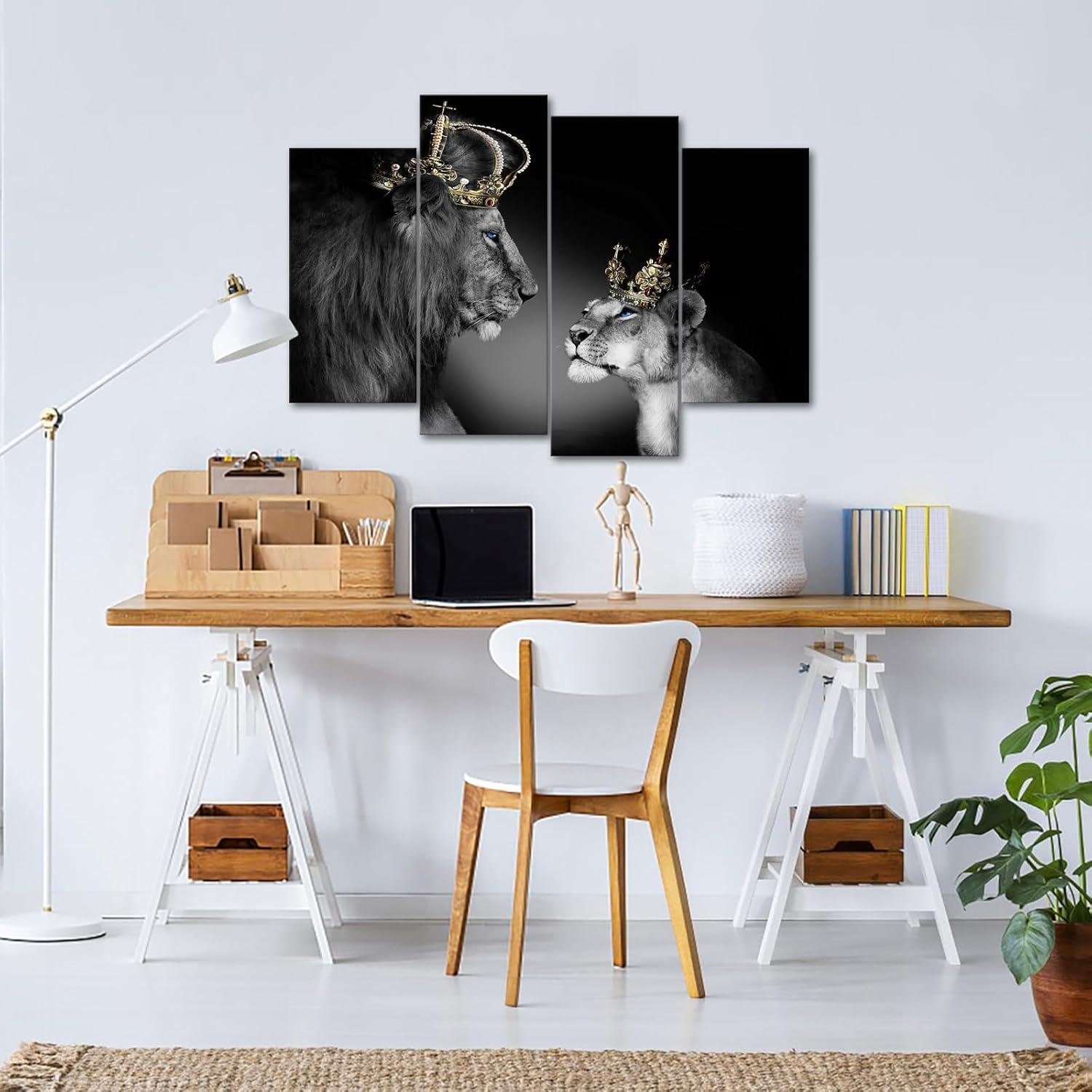 Majestic Royalty: Our Review of the Lion King & Queen Canvas Art