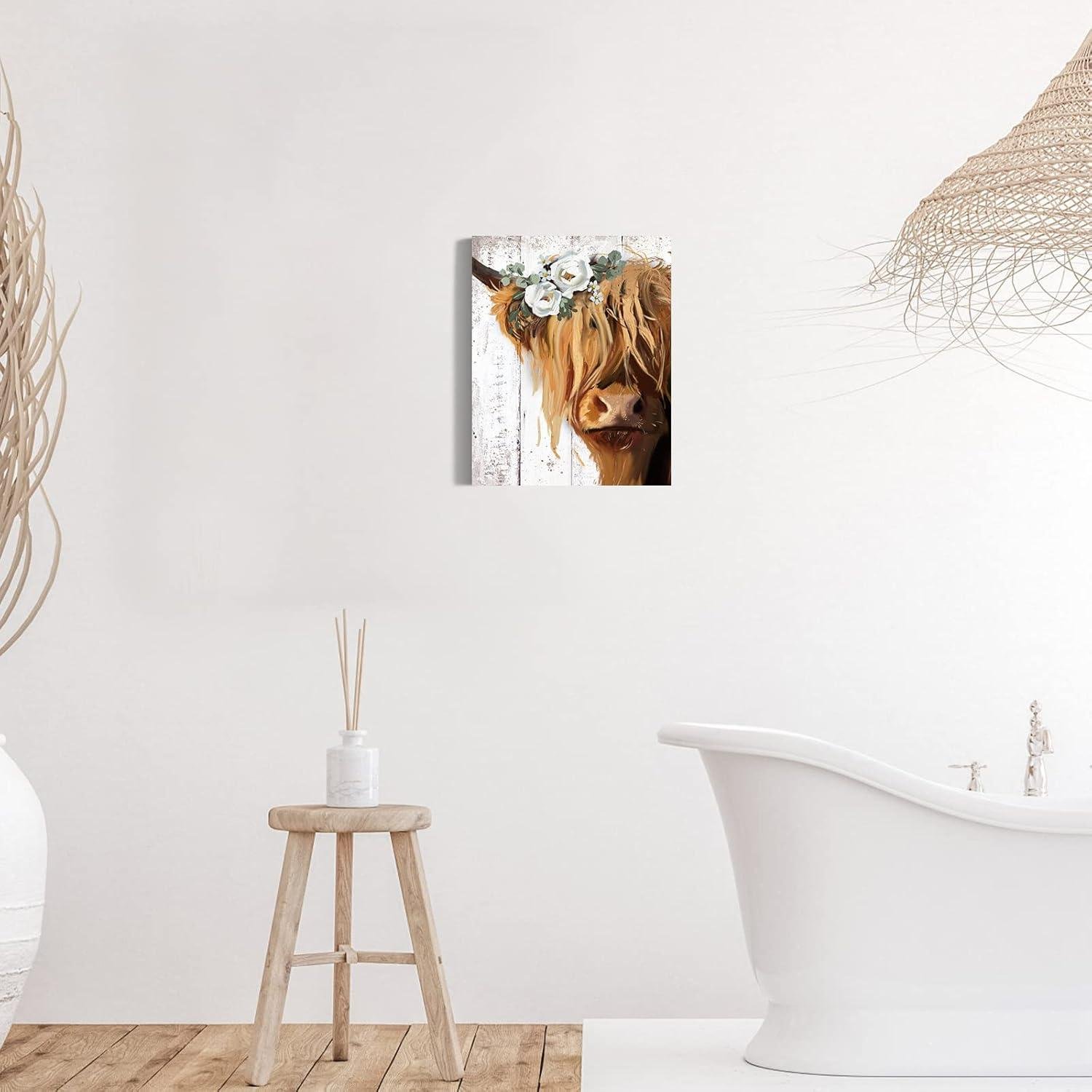 Rustic Charm: Our review⁤ of Highland‌ Cow Canvas Art