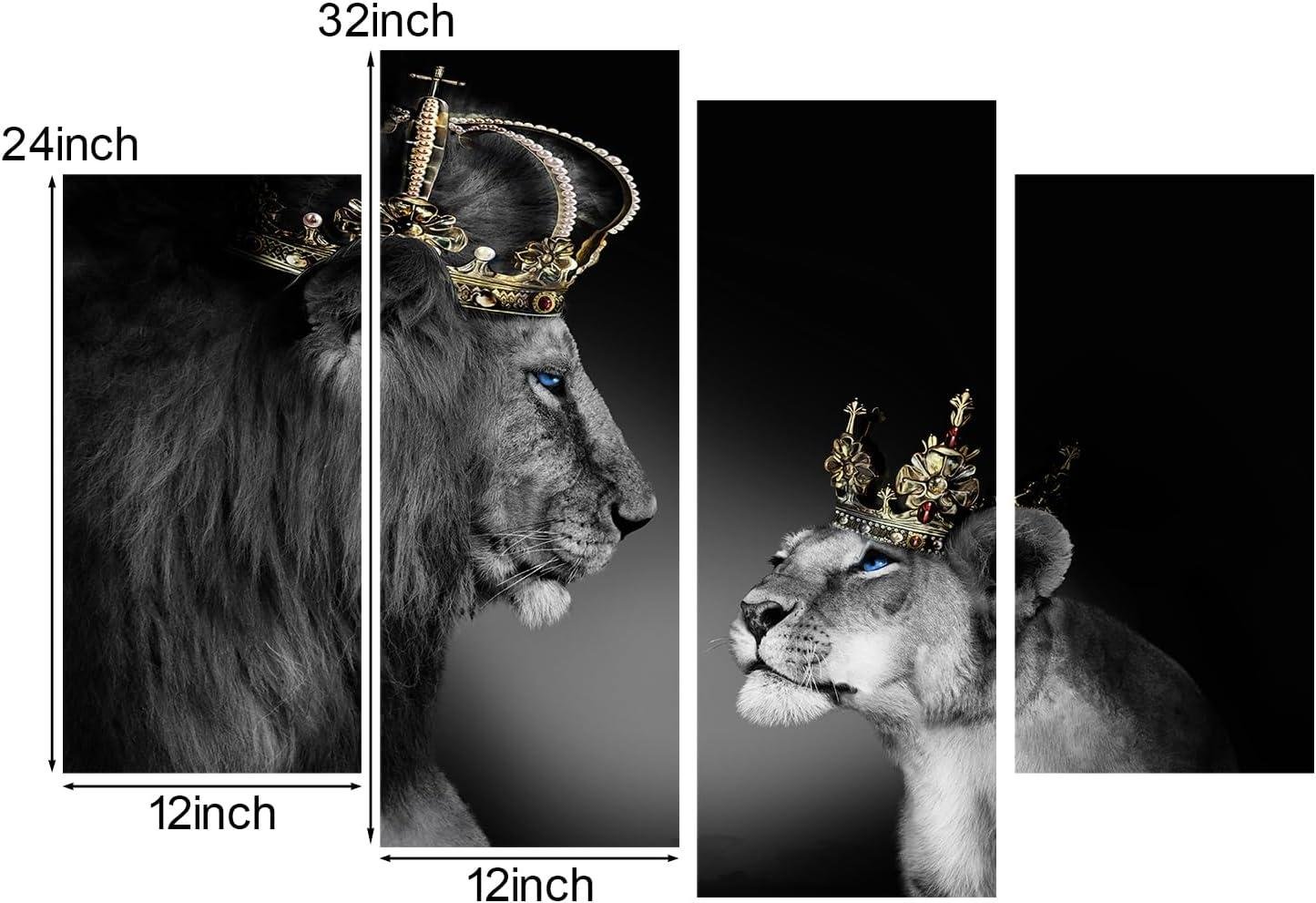 Majestic Royalty: Our Review of the Lion‌ King & Queen Canvas ‍Art