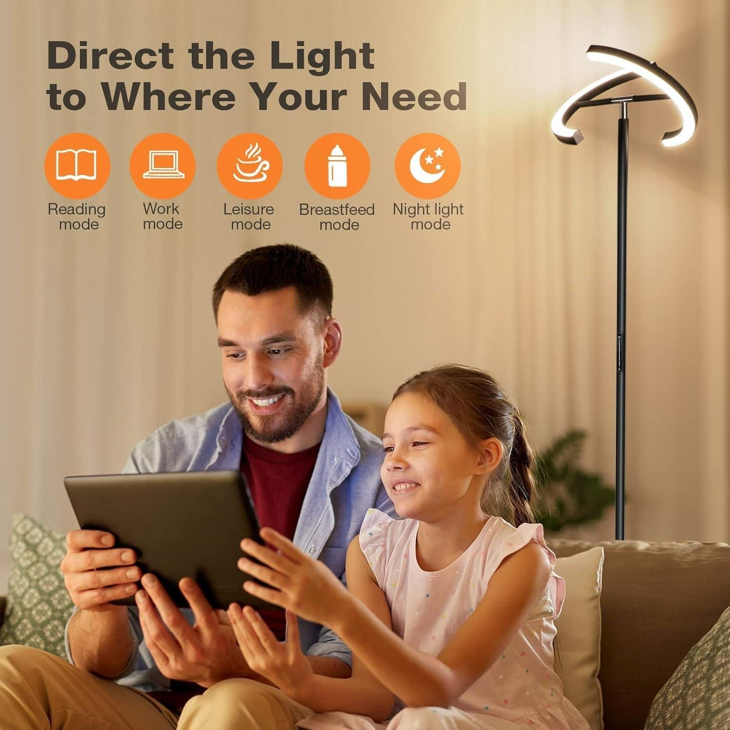 Our review: SIBRILLE Modern Dimmable Floor Lamp for Every Room